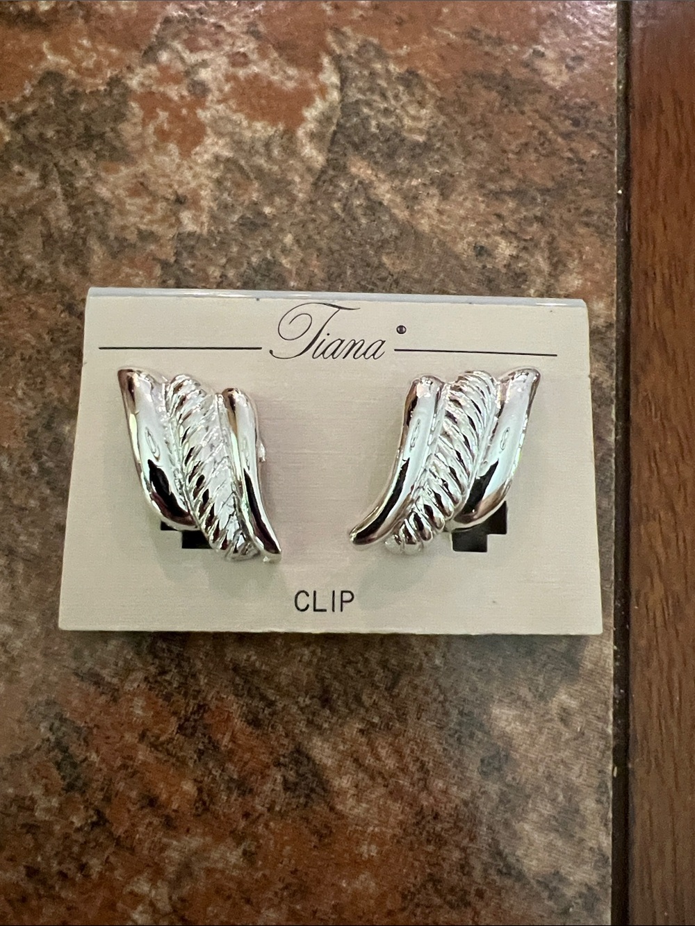 Tiana Silver Wing Clip-On Earrings